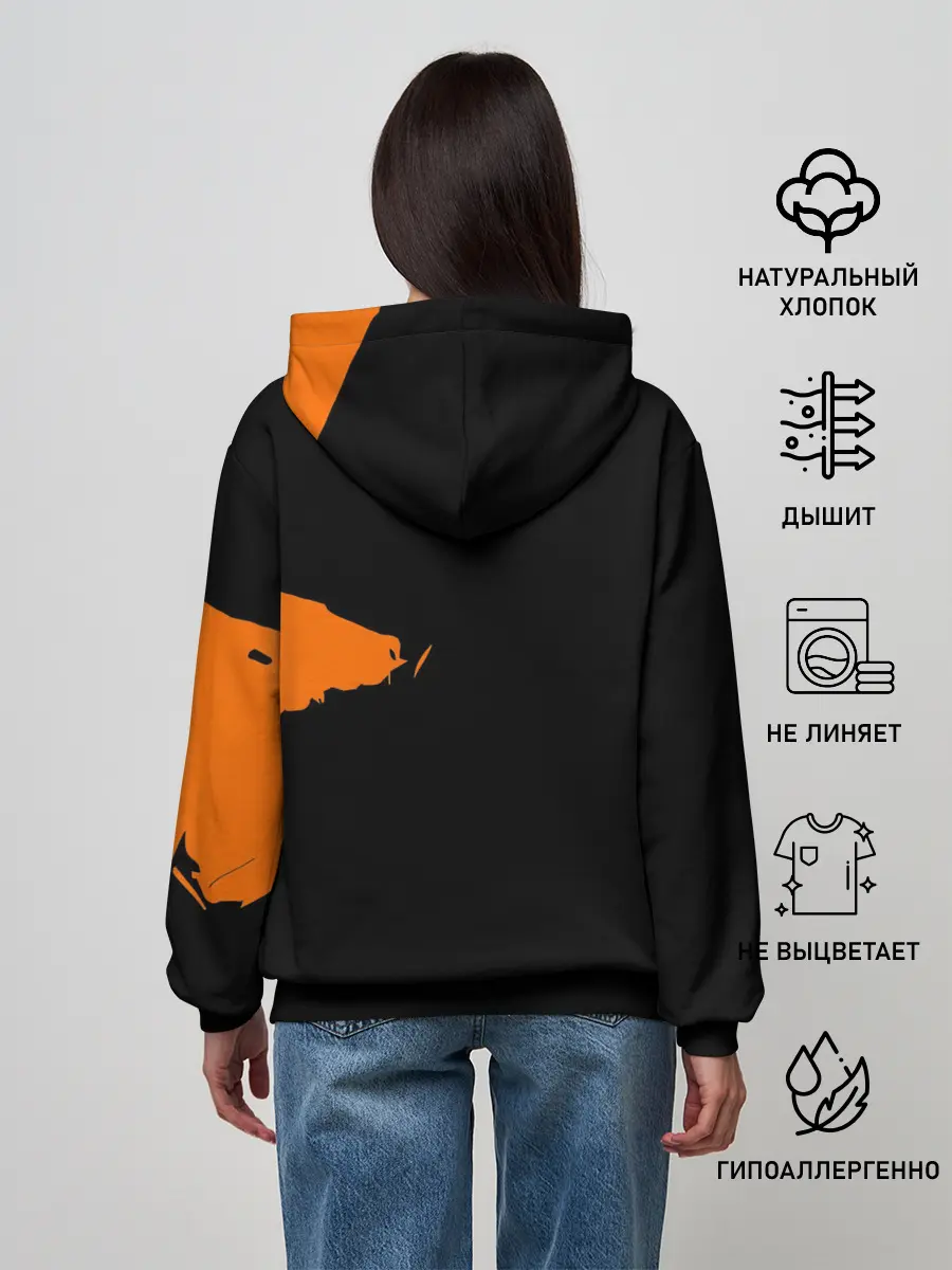 Женское худи / Сайтама образ в силуэте One Punch-Man