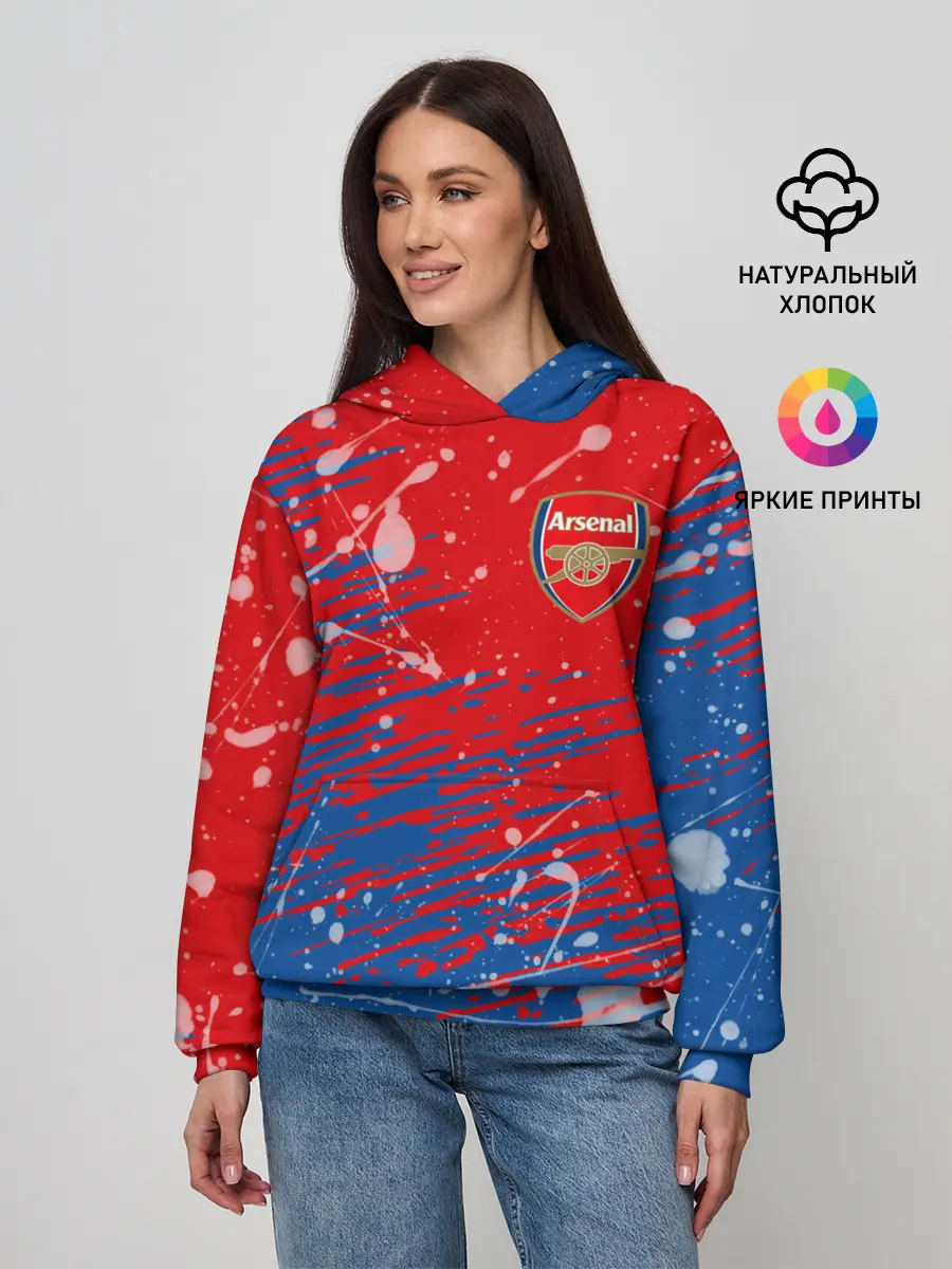 Женское худи / Arsenal: Фирменные цвета.