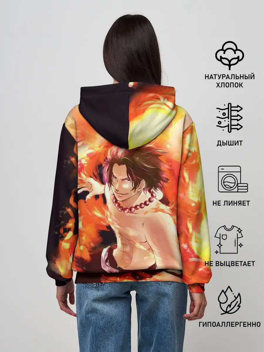 Женское худи / ONE PIECE ASCE HERO
