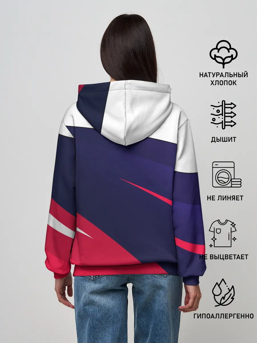 Женское худи / MITSUBISHI ТРИКОЛОР