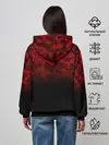 Женское худи / BLACK RED CAMO | RED MILLITARY
