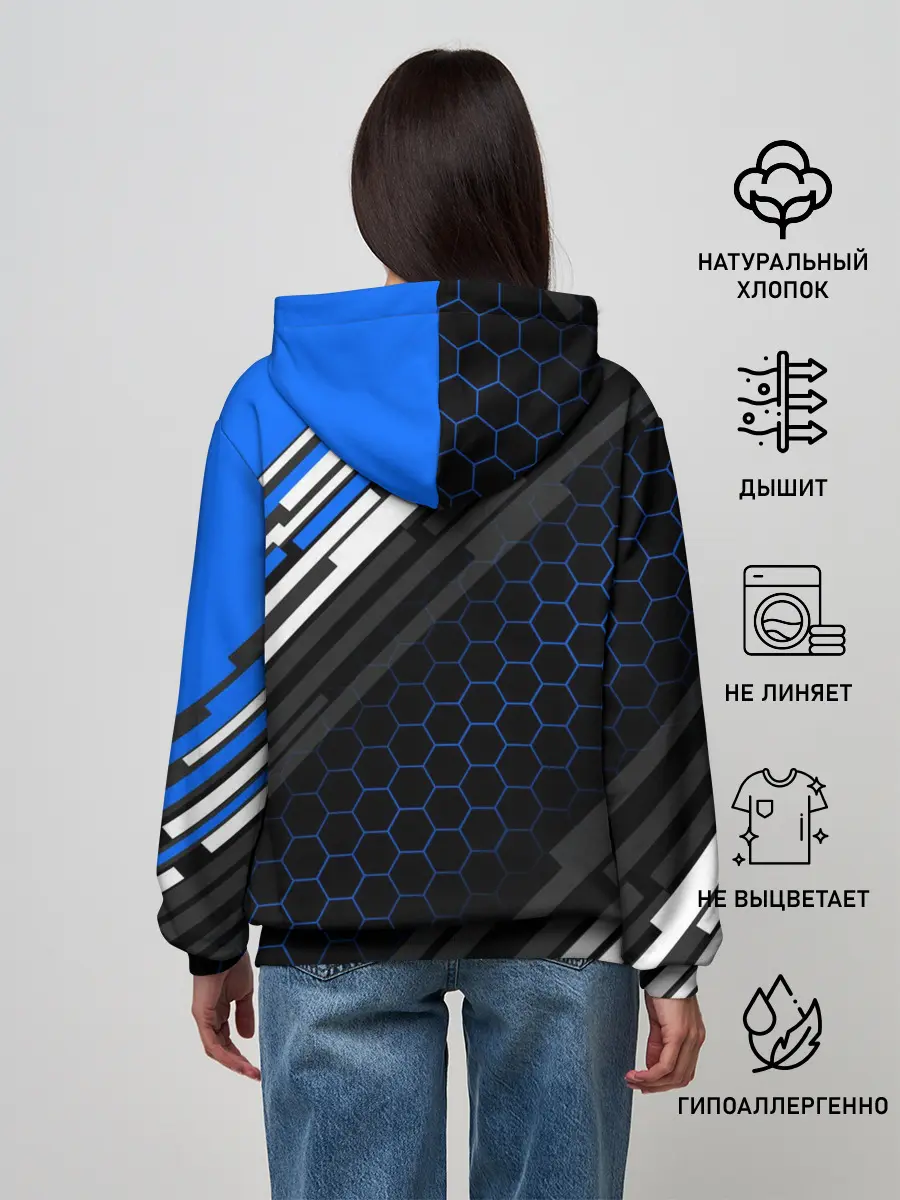 Женское худи / TOYOTA SPORT / ЛИНИИ / LINES