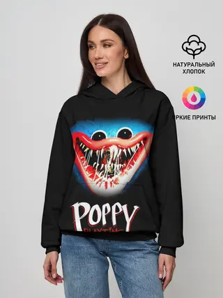 Женское худи / Huggy Wuggy, Poppy Playtime