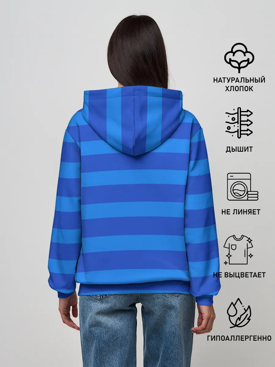 Женское худи / Huggy Wuggy полосы