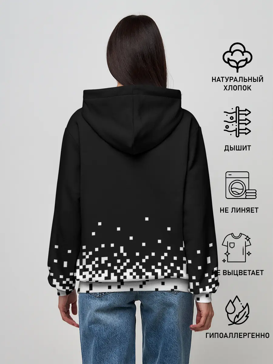 Женское худи / Minecraft | Майнкрафт | логотип
