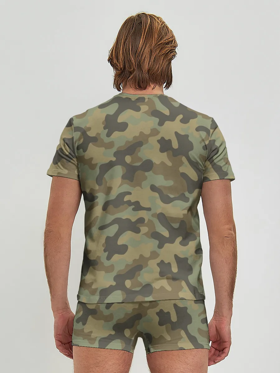 Мужские трусы с футболкой / Хаки