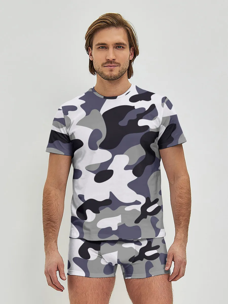 Мужские трусы с футболкой / Городской камуфляж