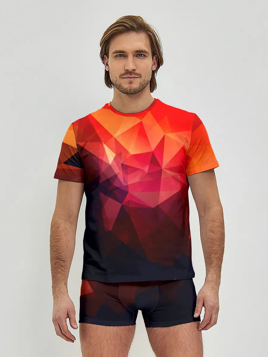 Мужские трусы с футболкой / Абстракция