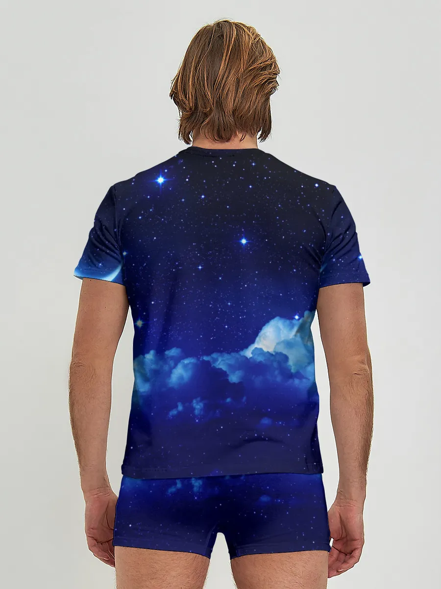 Мужские трусы с футболкой / Звёздное небо