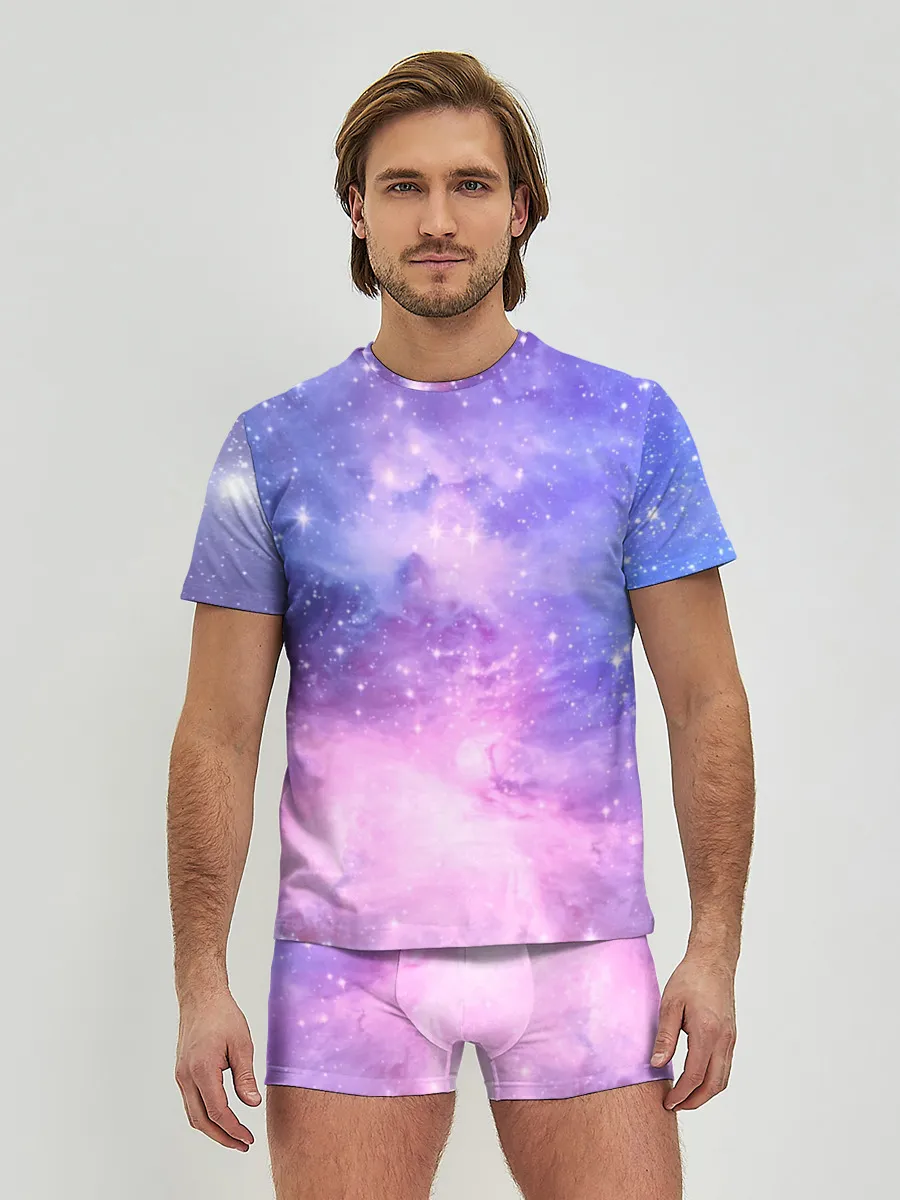 Мужские трусы с футболкой / Галактика