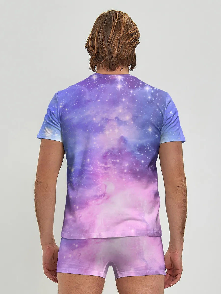 Мужские трусы с футболкой / Галактика