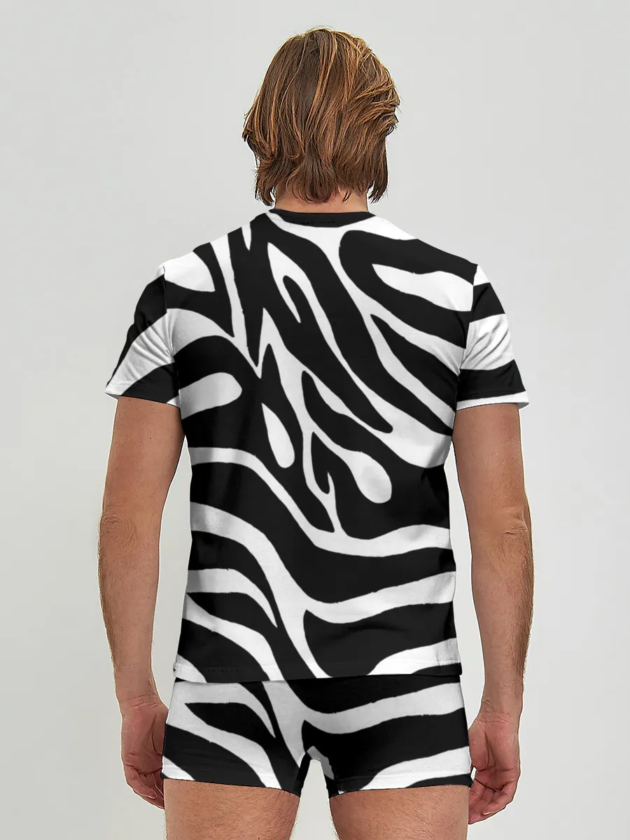 Мужские трусы с футболкой / Зебра