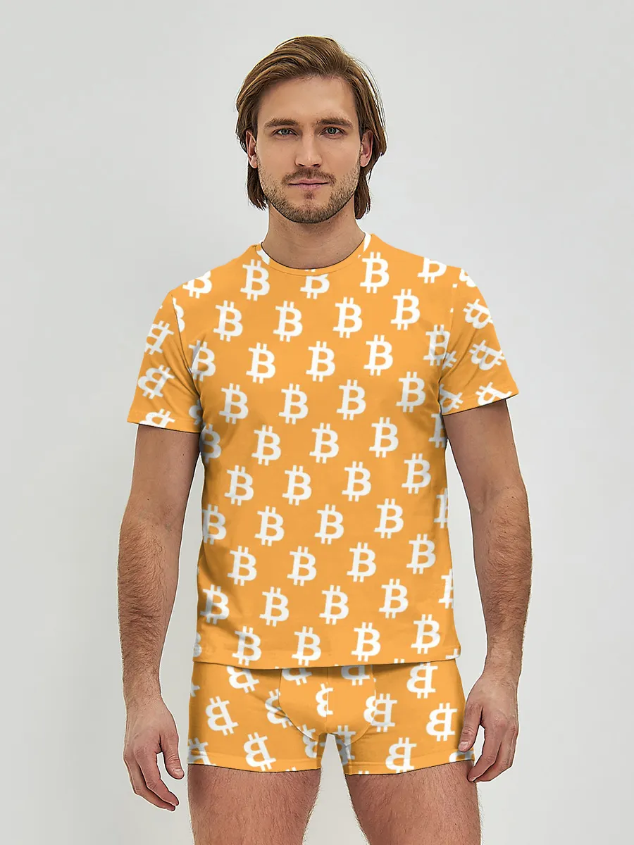 Мужские трусы с футболкой / Bitcoin