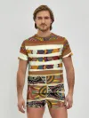 Мужские трусы с футболкой / Африканская мозаика