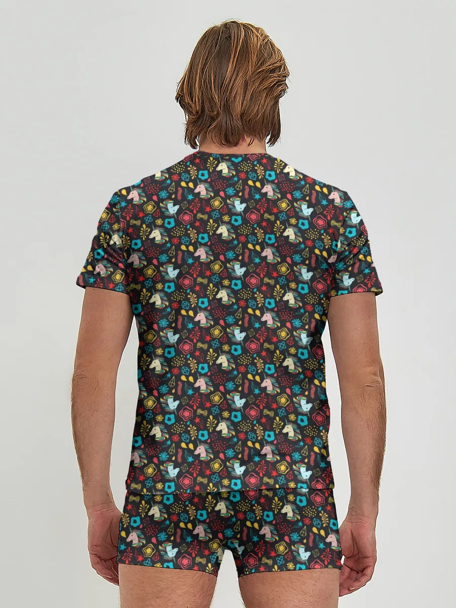 Мужские трусы с футболкой / Unicorns