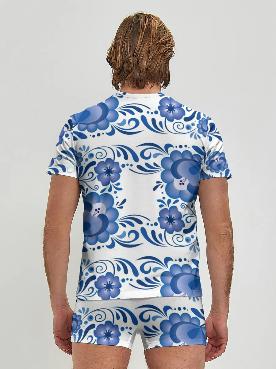 Мужские трусы с футболкой / Гжель