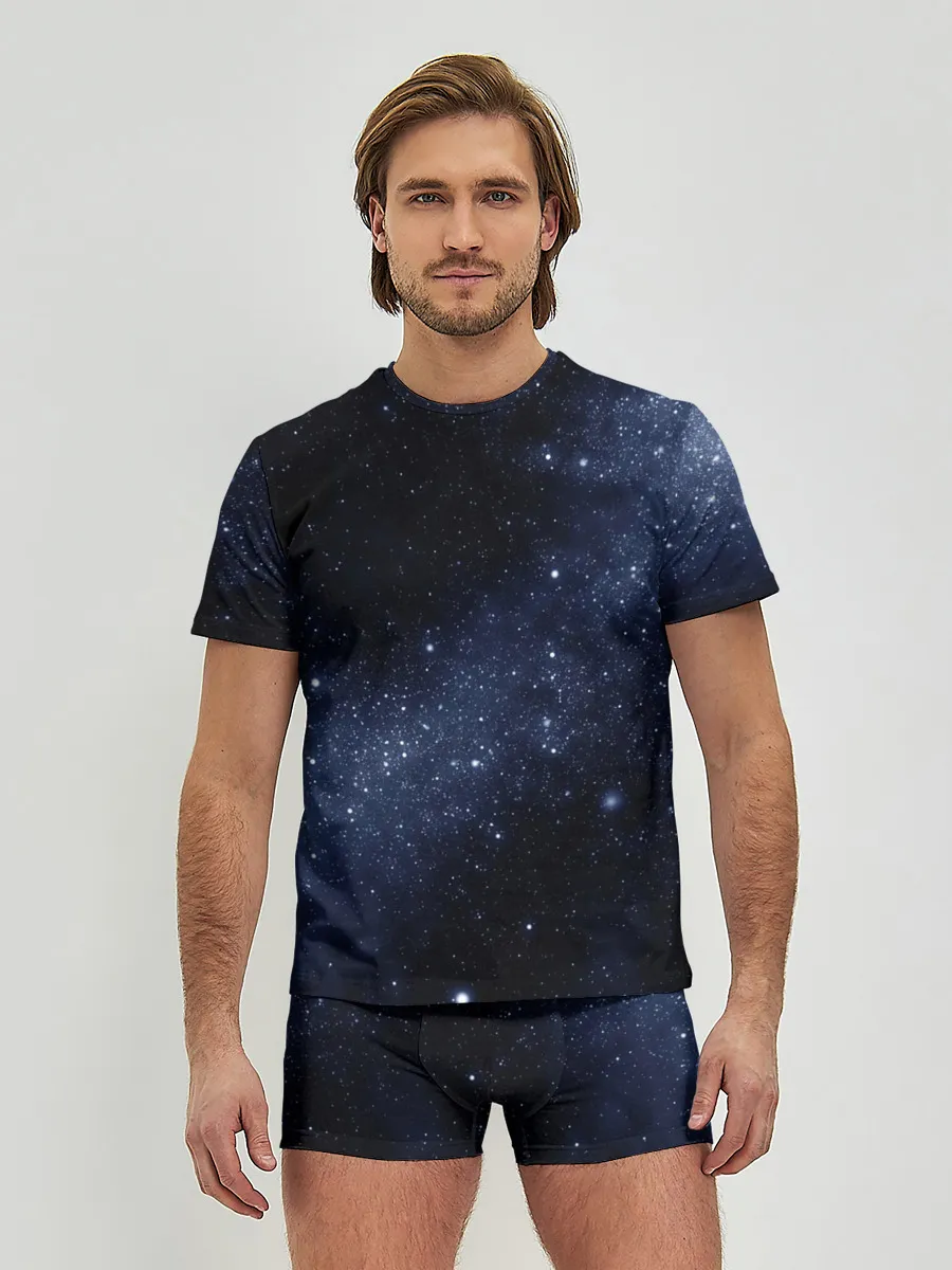 Мужские трусы с футболкой / Звёздное небо