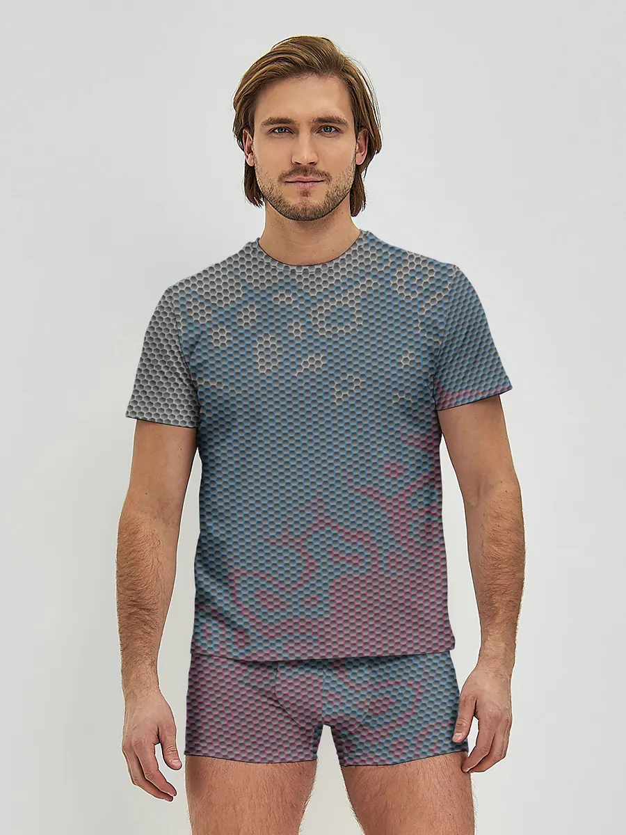 Мужские трусы с футболкой / Hexagon Триколор