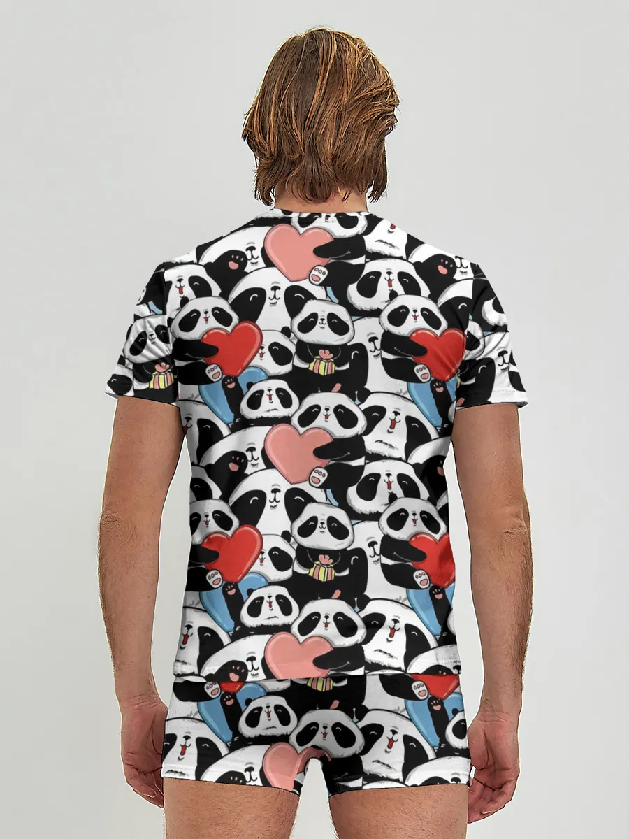 Мужские трусы с футболкой / Funny Panda