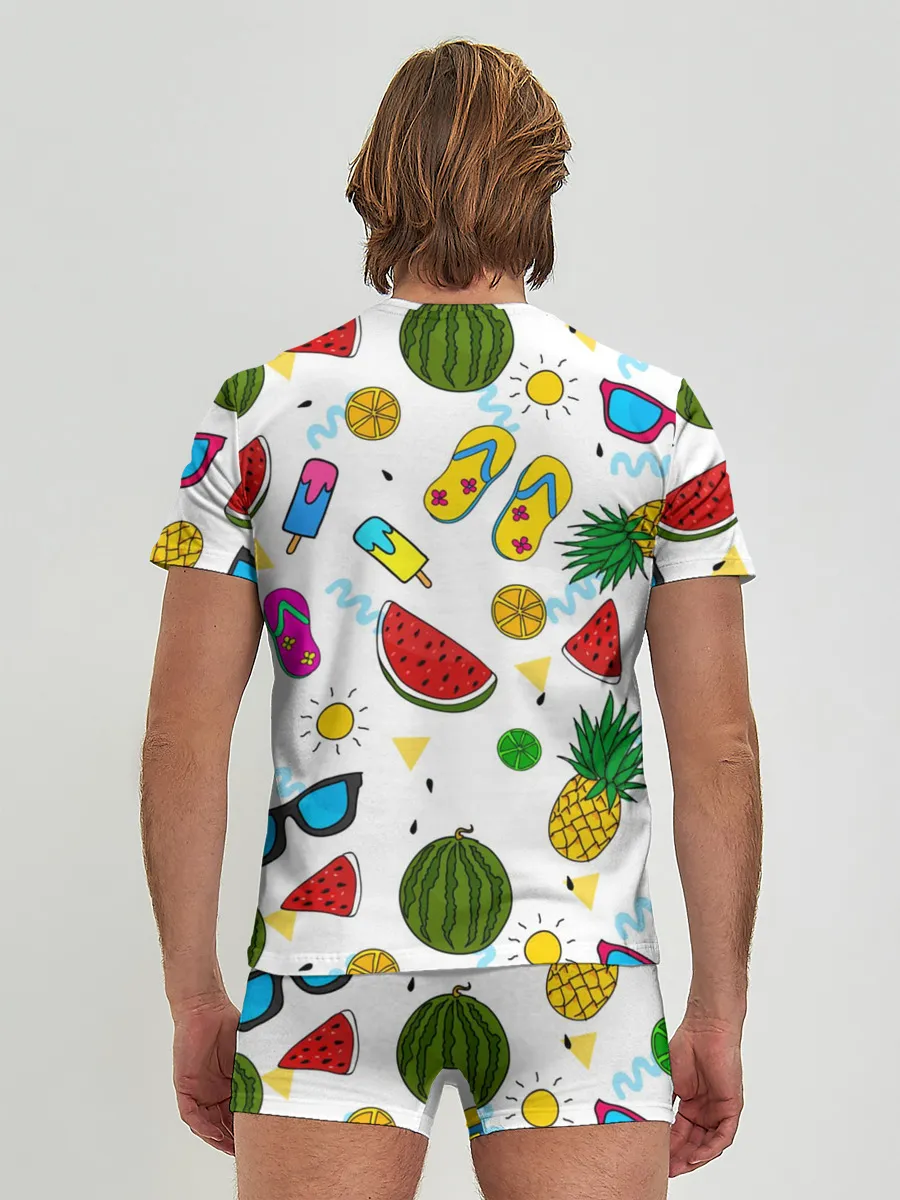 Мужские трусы с футболкой / Летняя