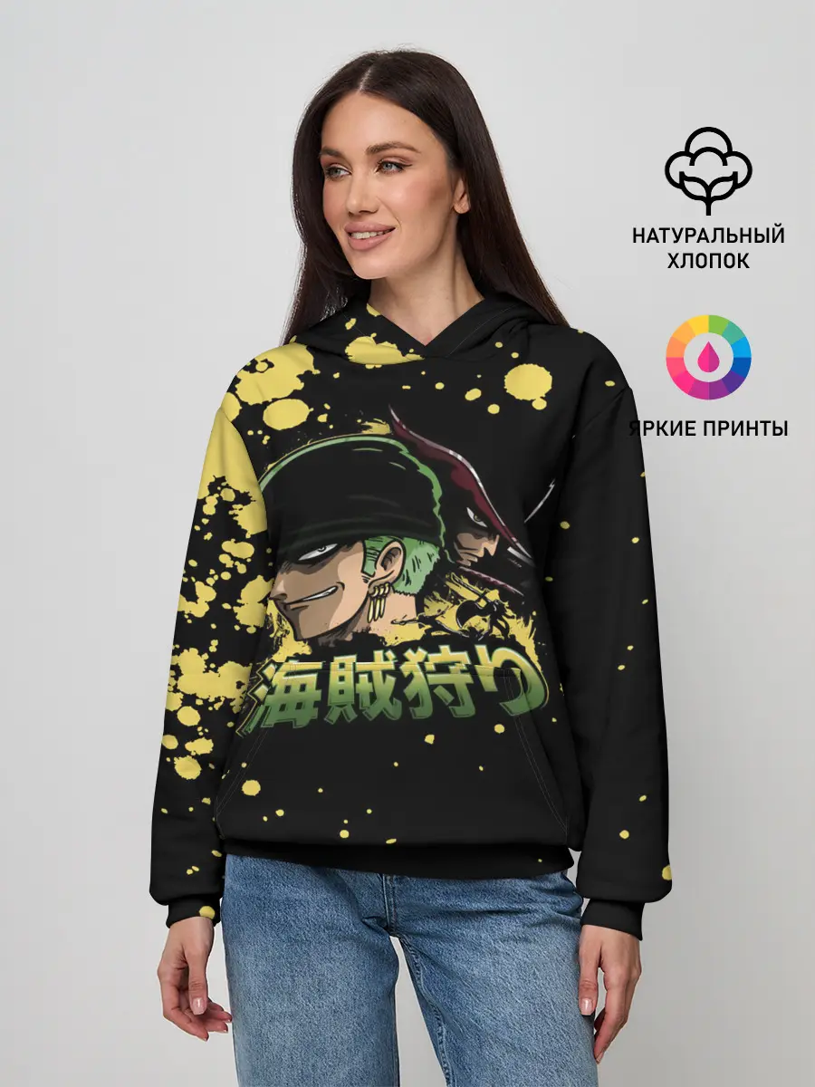 Женское худи / Зоро One Piece. Большой куш