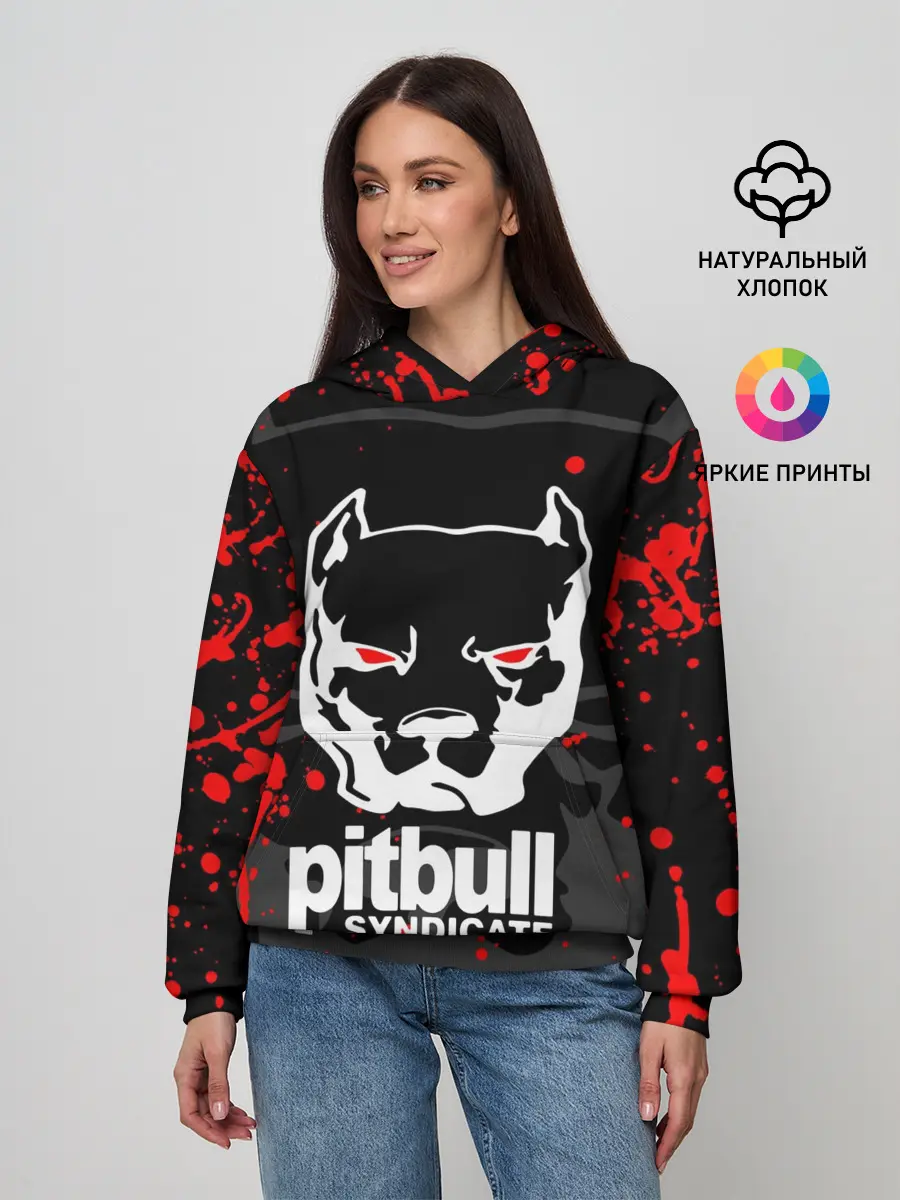Женское худи / PITBULL SYNDICATE / ПИТБУДЬ