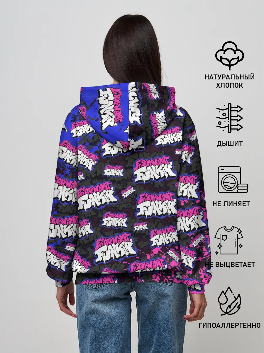 Женское худи / FRIDAY NIGHT FUNKIN ЛОГОБОМБИН