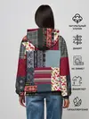 Женское худи / Деревенский стиль. Пэчворк.