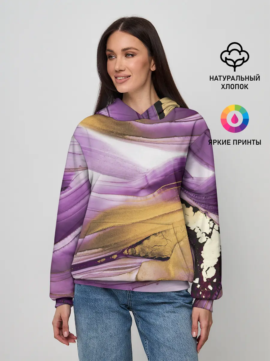 Женское худи / Наслоение красок