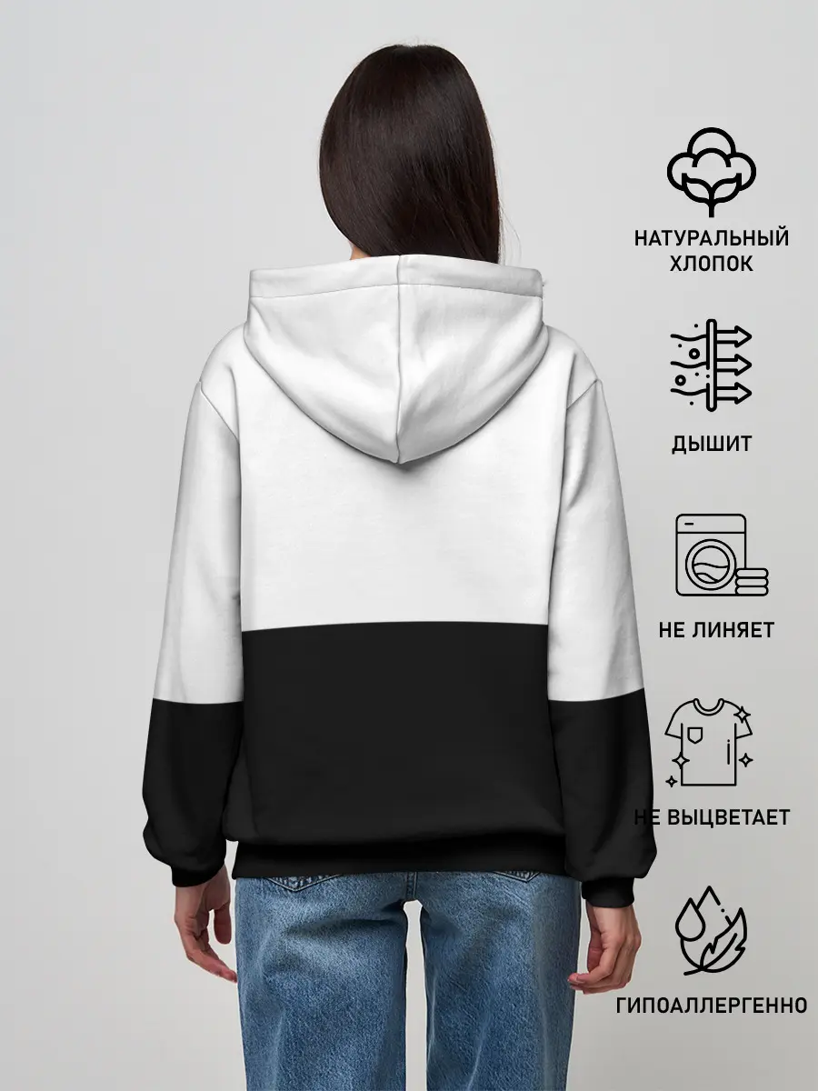 Женское худи / Black and White