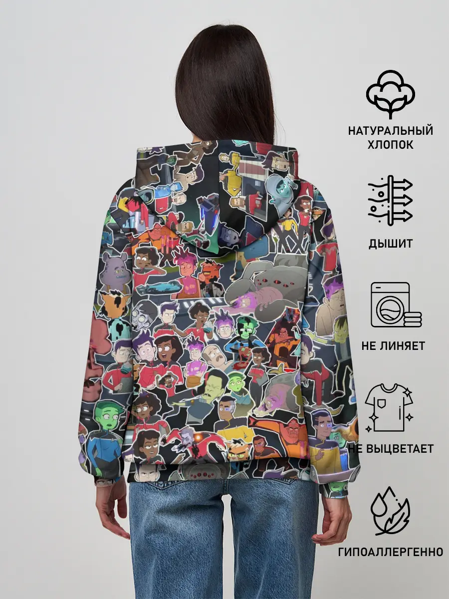 Женское худи / Нижние палубы стикерпак