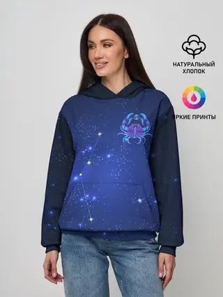 Женское худи / Знак зодиака - Рак