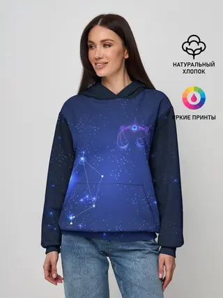 Женское худи / Знак зодиака - Весы