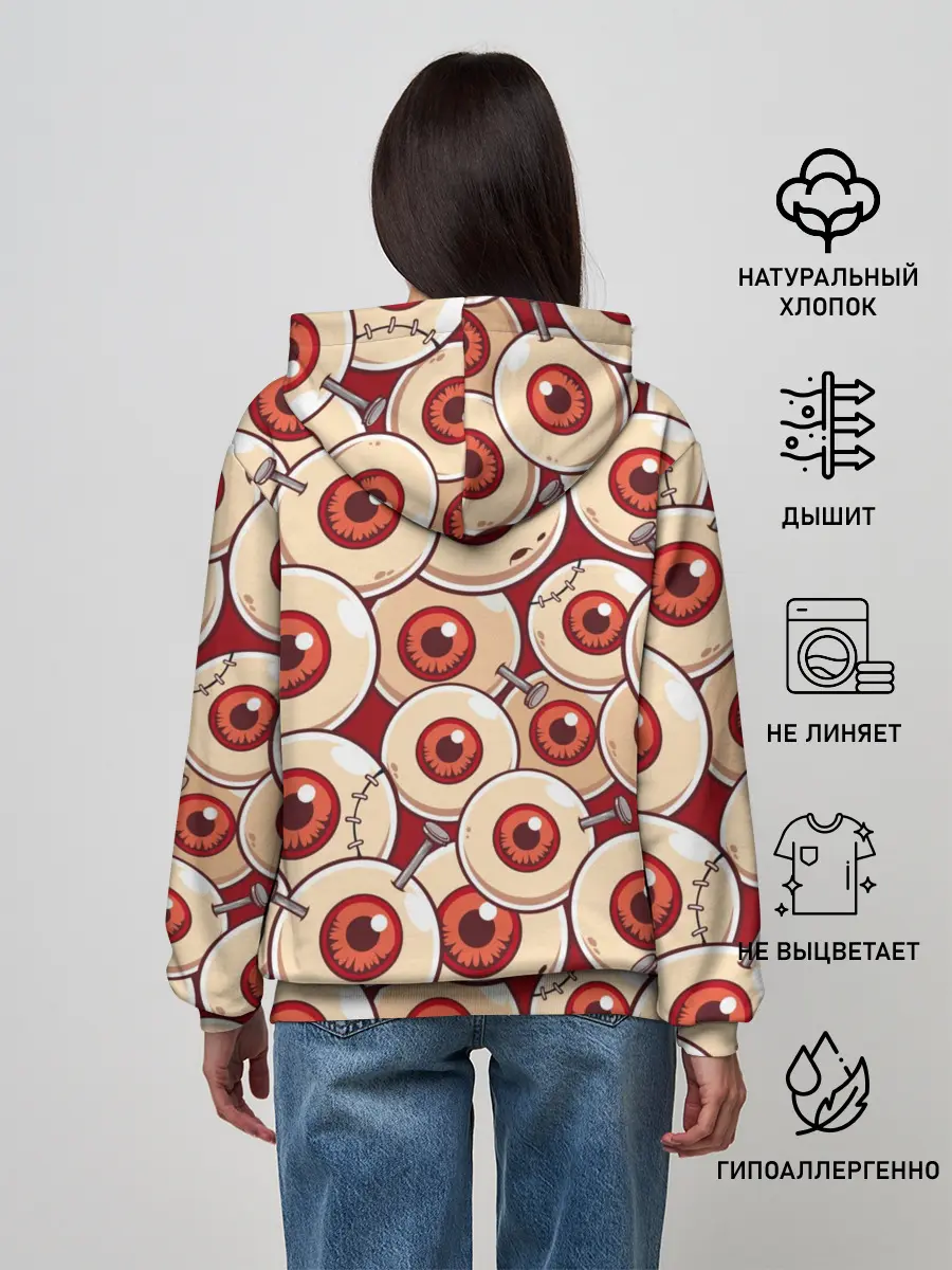 Женское худи / Zombie Глаза