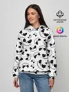 Женское худи / Джек Скеллингтон паттерн лицо