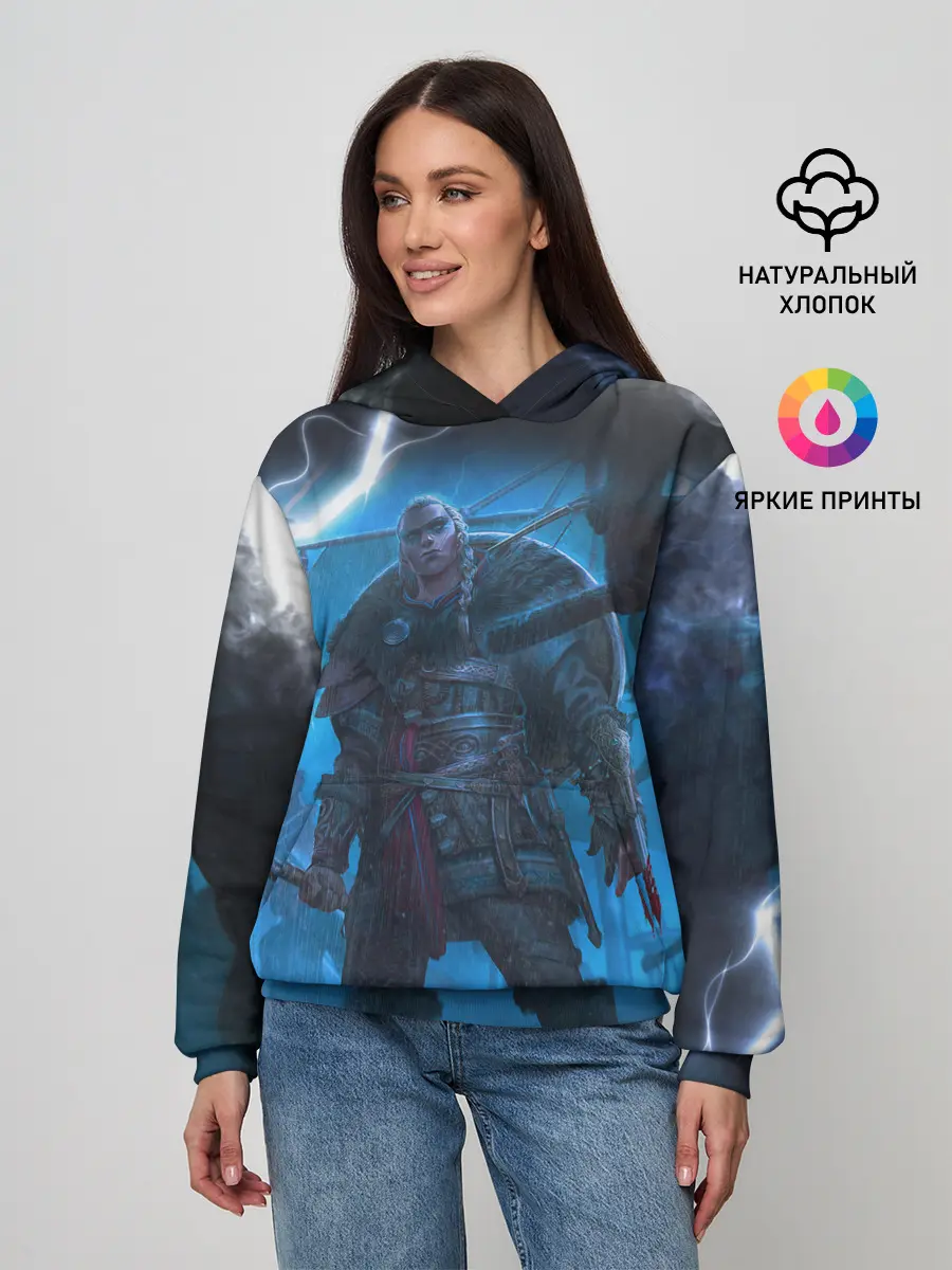 Женское худи / ASSASSINS CREED VALHALLA | ВАЛХАЛЛА