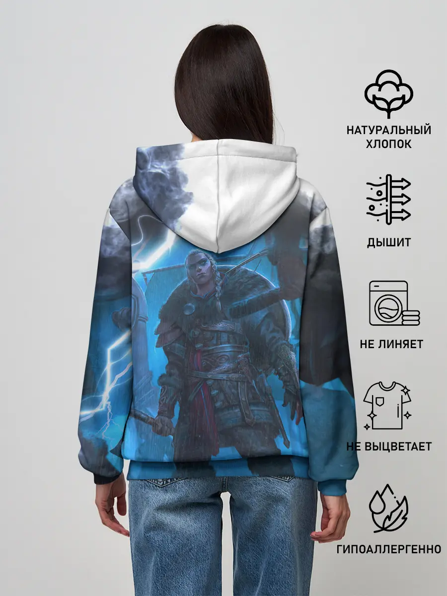 Женское худи / ASSASSINS CREED VALHALLA | ВАЛХАЛЛА