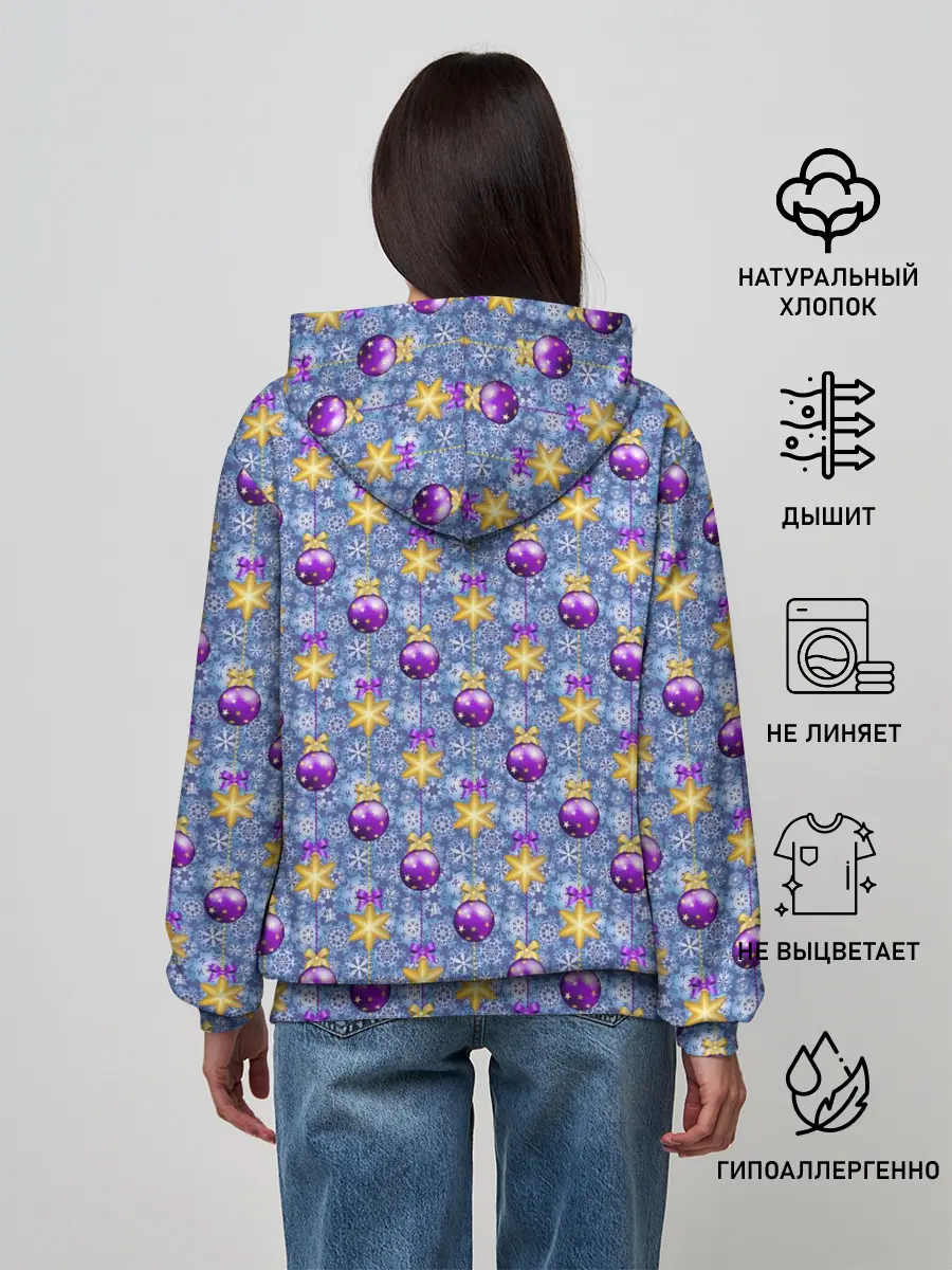 Женское худи / Новогодние Ёлочные Украшения