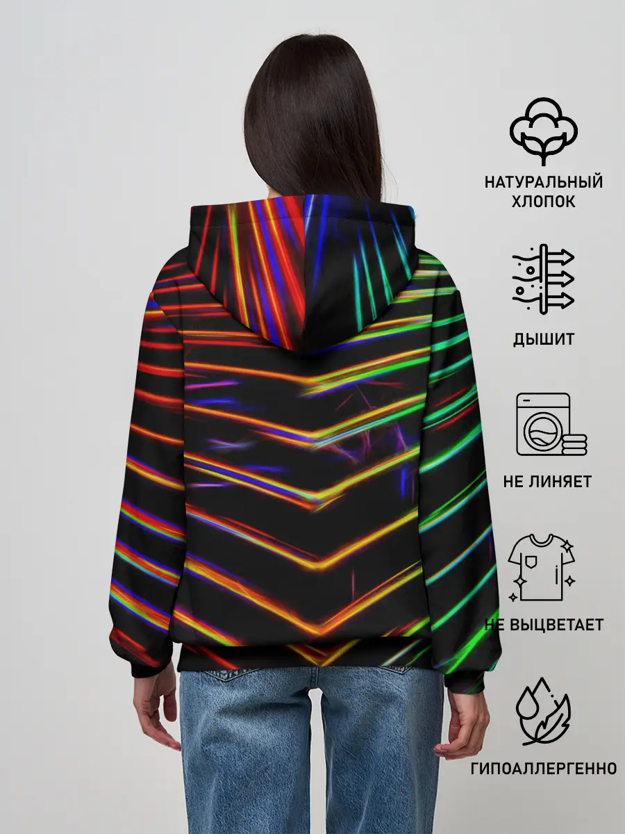 Женское худи / Неоновый угол