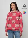 Женское худи / Красные цветы розы