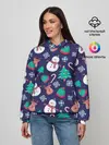 Женское худи / Рождественский Паттерн!