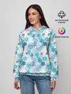 Женское худи / Зимние Снежные Узоры