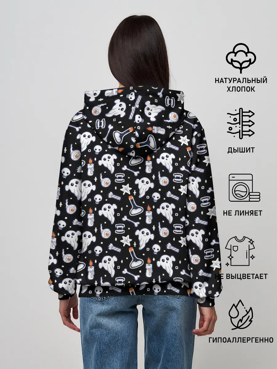 Женское худи / Patern Halloween 2