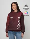 Женское худи / TOYOTA | RED GRUNGE