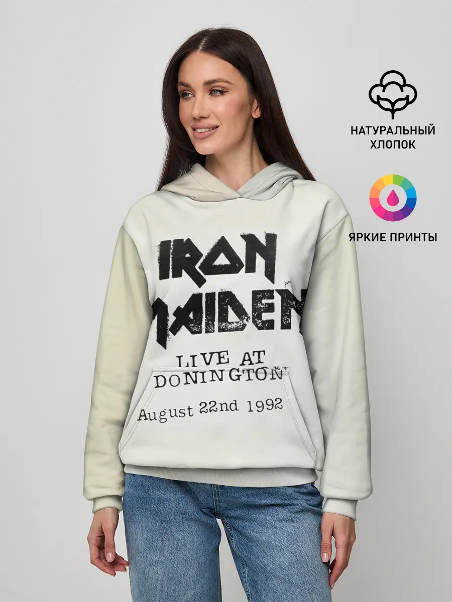 Женское худи / Live at Donington - Iron Maiden