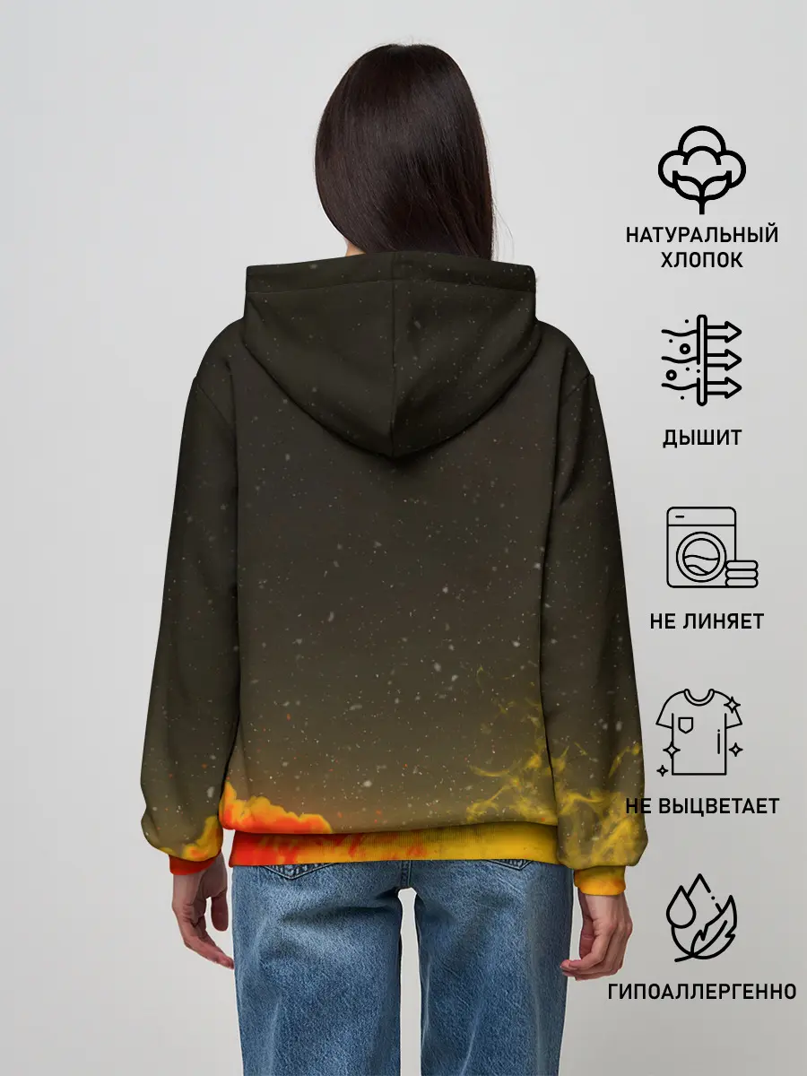 Женское худи / Children of Bodom | Skeleton on a horse