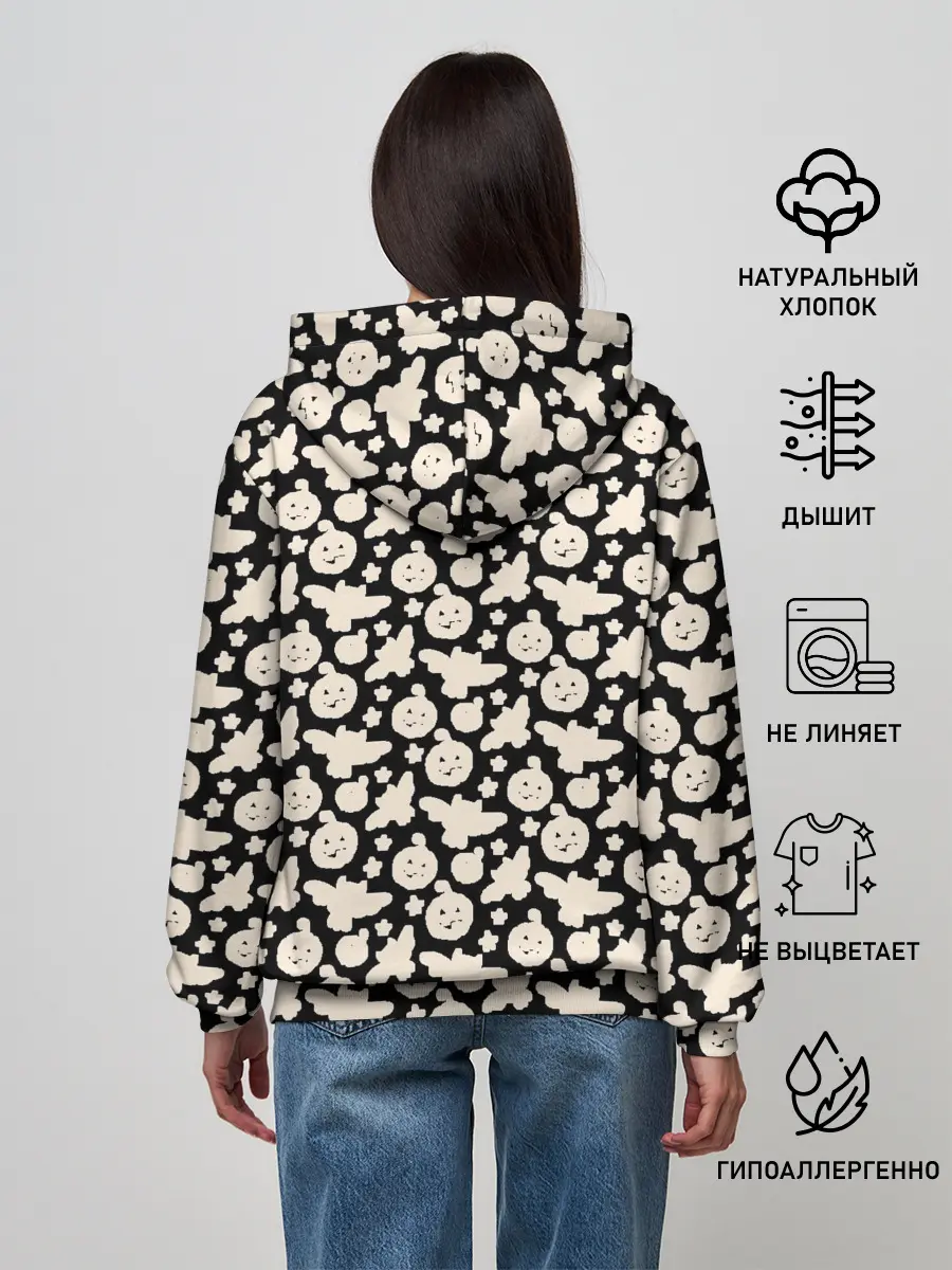 Женское худи / Patern Halloween 24