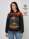Женское худи / ПУГАЛО ИЗ ТЫКВЫ | HALLOWEEN