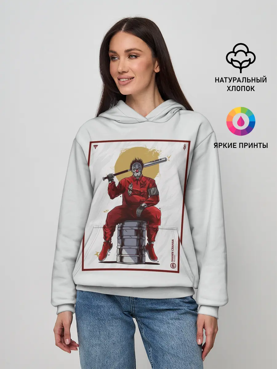 Женское худи / SLIPKNOT | Shawn Crahan