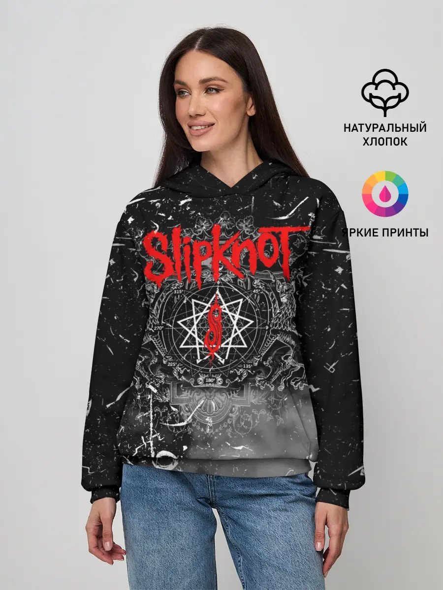 Женское худи / Slipknot Grunge Rock | СЛИПКНОТ